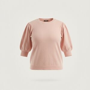 CeCe Pink Puff Sleeve Sweater